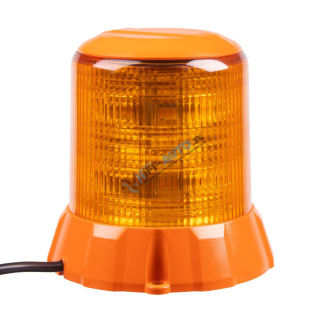 Robustný oranžový LED maják, oranž.hliník, 96W, ECE R65