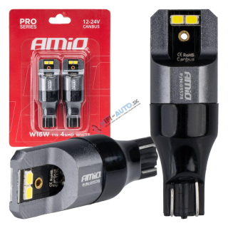 LED žiarovka CANBUS PRO T15 W16W 4x2016 SMD biele 12V 24V
