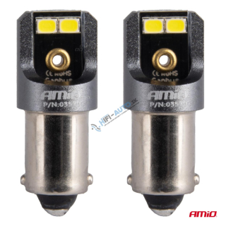 LED žiarovka CANBUS PRO T4W BA9S 4x2016 SMD biele 12V 24V