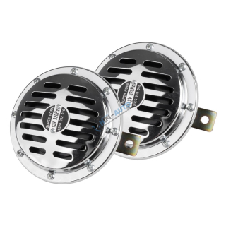 Zvuková signalizácia klaksónu chróm 125 mm 12V