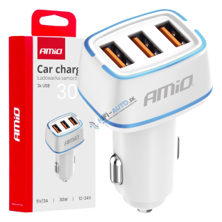 Autonabíjačka 3x USB-A 30W