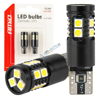 LED žiarovka CANBUS T10 W5W 13SMD 3030 White 12V/24V
