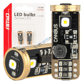 LED žiarovka CANBUS T10 W5W 3SMD 3838 White 12V/24V