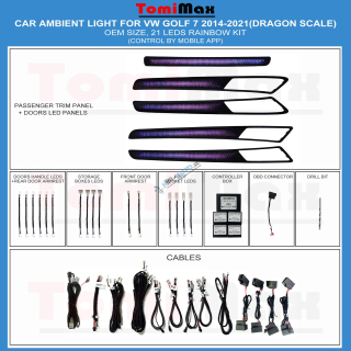 Ambientné osvetlenie VW Golf 7 2014-2021