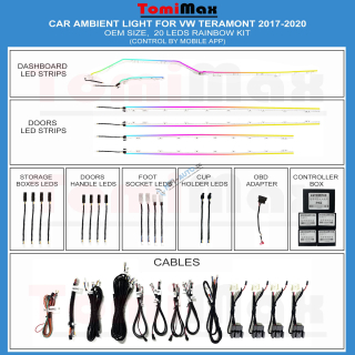 Ambientné osvetlenie VW Teramont 2017-2020