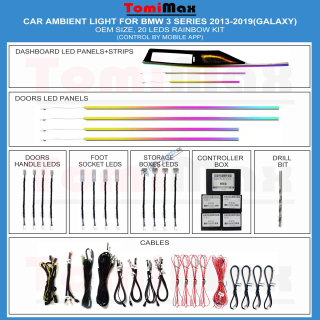 Ambientné osvetlenie BMW 3 GALAXY 2014-2019