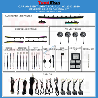 Ambientné osvetlenie Audi A3 2013-2020