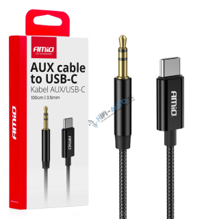 Kábel USB-C na TYP AUX Mini Jack 3,5mm 1m