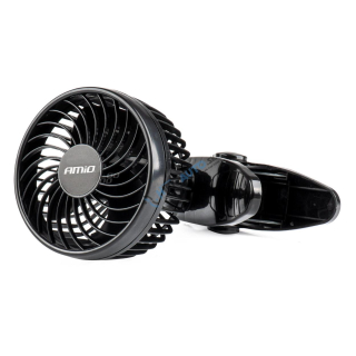 Ventilátor do auta s klipom 4,5" 24V