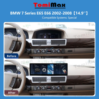ANDROID 14, 14,9" BMW E65 E66 2002-2008 autorádio