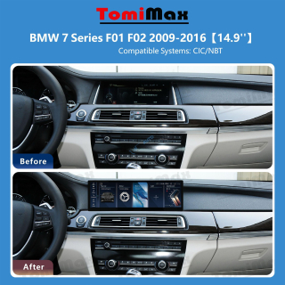 ANDROID 14, 14,9" BMW F01, F02, 2009-2016 autorádio