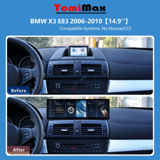 ANDROID 14, 14,9" BMW E83, 2006-2010 autorádio