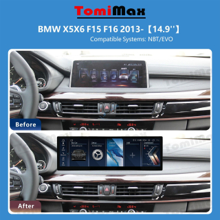 ANDROID 14, 14,9" BMW X5,X6, F15, F16, 2013 autorádio