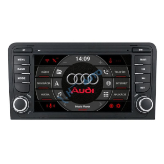Audi A3 Android 15 autorádio s WIFI, GPS, USB, BT LOW