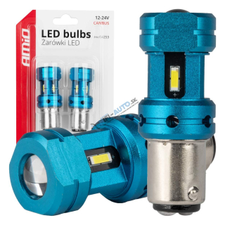 LED žiarovka CANBUS 1157 BAY15D P21/5W 4SMD 1860 Biele 12V 24V