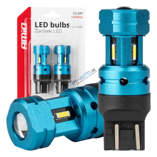 LED žiarovka CANBUS T20 7443 W21/5W 4SMD 1860 Biela 12V 24V
