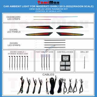 Ambientné osvetlenie Maserati Ghibli 2013-2022
