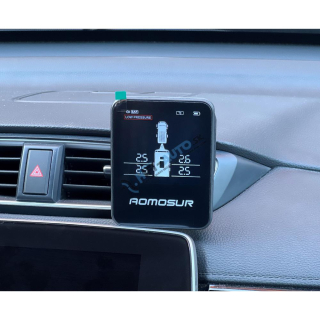 TPMS kontrola tlaku v pneumatike prívesného vozíka / karavanu 4 externé čidlá