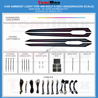 Ambientné osvetlenie VW Golf 8 2014-2021
