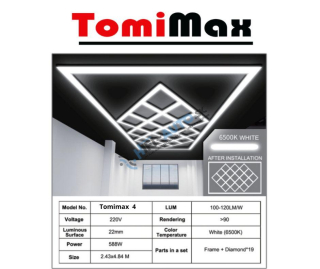 Stropné osvetlenie Hexagons Tomimax 4