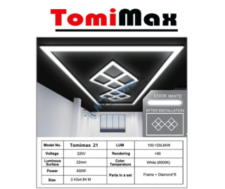 Stropné osvetlenie Hexagons Tomimax 21