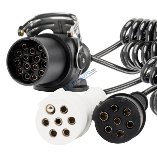 Špirálový kábel TIR 2x 7 PIN 15 PIN typ N/S 5m 24V