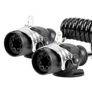 Špirálový kábel TIR 2x 7 PIN typ EBS 5m 24V