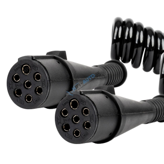 Špirálový kábel TIR 2x 7 PIN typ N 5m 24V