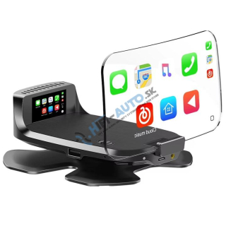 HEAD UP DISPLEJ so zobrazením CarPlay + Android Auto, reflexná doska