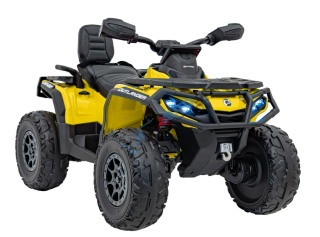 Detská elektrická štvorkolka Can-Am Outlander ATV žltá