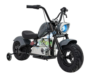 Elektrická motorka Chopper Warrior – sivá