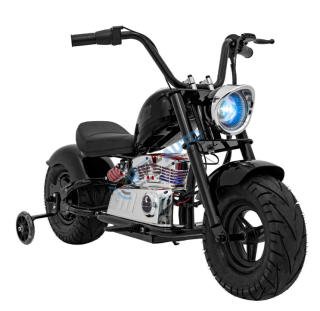 Elektrická motorka Chopper Warrior – čierna