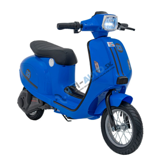 Elektrická motorka skúter Retro 23 – modrá