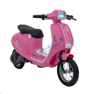 Elektrická motorka skúter Retro 23 – ružová