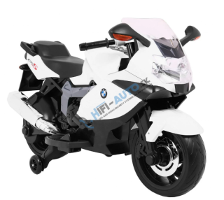 Detská elektrická motorka BMW K1300S biela