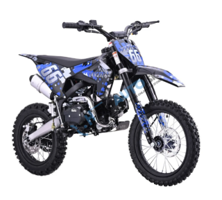 Detská benzínová motorka 110CM IMMORTAL – modrá