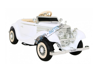 Elektrické autíčko Mercedes Benz 540A Retro - nelakované - biele