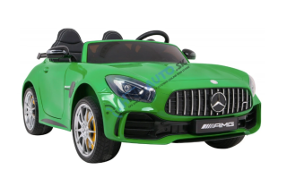 Elektrické autíčko Mercedes-Benz GT R 4x4 - lakované - zelené – dvojmiestne