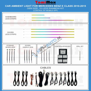 Ambientné osvetlenie Mercedes Benz E Class 2010-2015