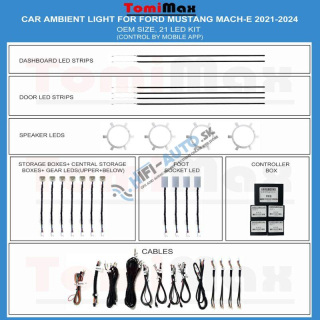 Ambientné osvetlenie Ford Mustang  Mach-e 2021-2024