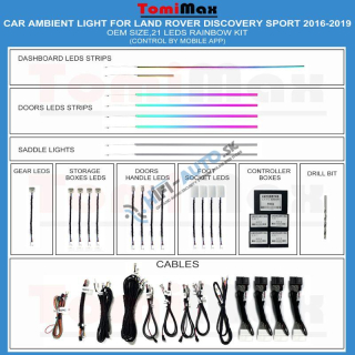 Ambientné osvetlenie Land Rover Discovery Sport 2016-2019