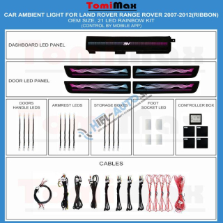 Ambientné osvetlenie Land Rover Range Rover 2007-2012 (Ribbon)