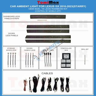 Ambientné osvetlenie LEXUS GX 2010-2023