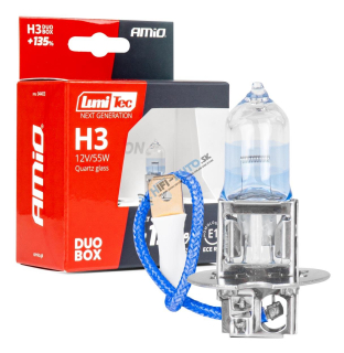 Halogénové žiarovky H3 12V 55W LumiTec NEXT GENERATION +135% DUO