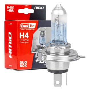 Halogénové žiarovky H4 12V 60/55W LumiTec NEXT GENERATION +135% DUO