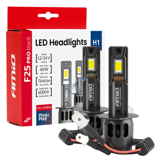 LED prestavbová sada Séria F25 PRO BLACK FULL CANBUS H1 68W