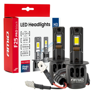 LED prestavbová sada Séria F25 PRO BLACK FULL CANBUS H3 68W
