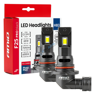 LED prestavbová sada Séria F25 PRO BLACK FULL CANBUS HB3 68W