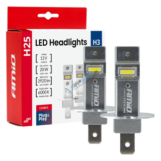 LED prestavbová sada Séria H25 CANBUS H3 12V 20W