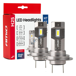 LED prestavbová sada Séria H25 CANBUS H7 H18 12V 30W